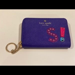 kate spade letter “S” wallet